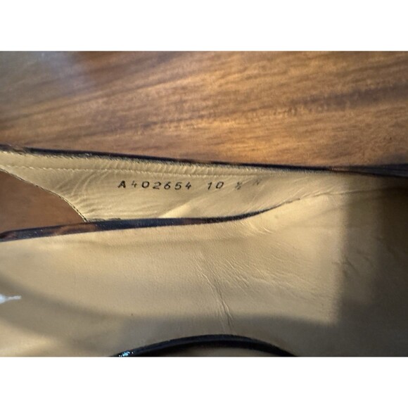 STUART WEITZMAN Women's Black Aspect Tortoise Shell Slingback Pumps Sz 10.5 N - Picture 12 of 12